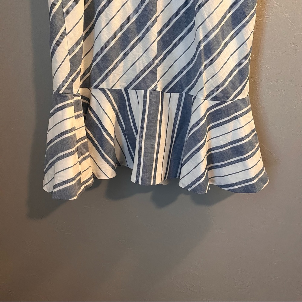 Lulu’s Delfino Striped Ruffled Strapless Mini Dress with Sweetheart Neckline - Picture 10 of 15